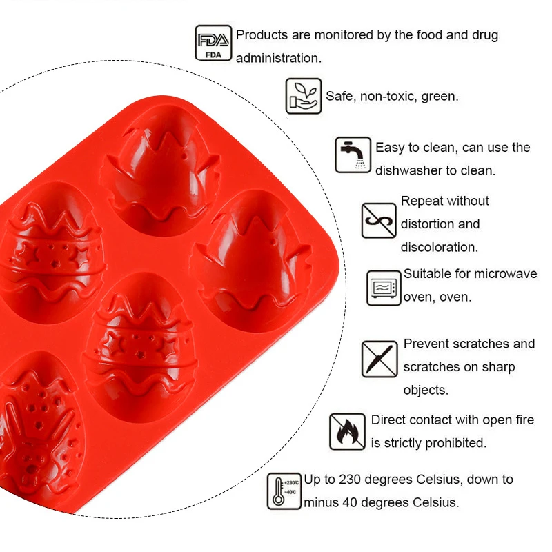 Силиконовая форма в форме пасхального кролика для шоколада выпечки десертов