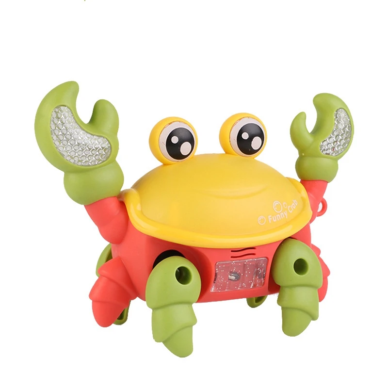 

Kids Electric Crab with Sound and Light Big Crab Fun Toy Baby Classic Toy Beach Toys for Baby Drag Baby Summer Toys