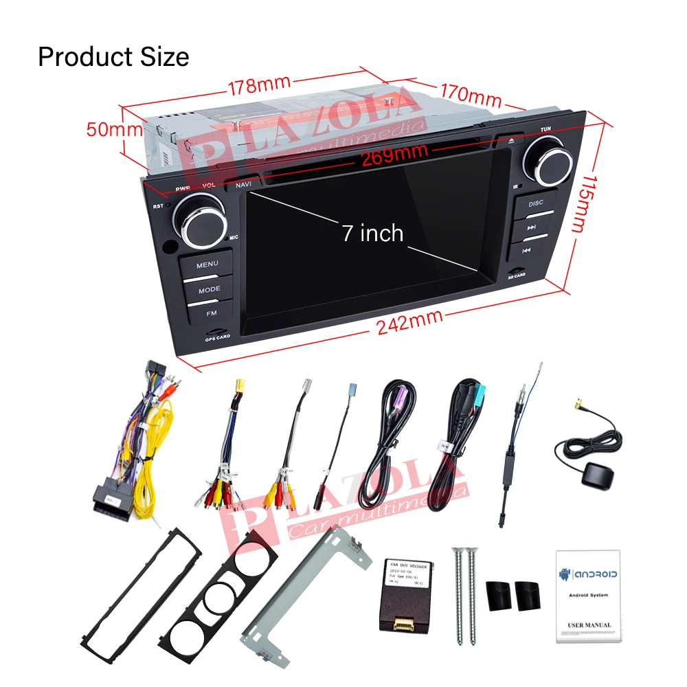 Автомобильная Мультимедийная система Android 10 DVD-плеер с GPS для BMW 3 серии M3 E90 седан E91