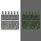 Светящиеся автомобильные наклейки из ПВХ, переключатели, украшение реле