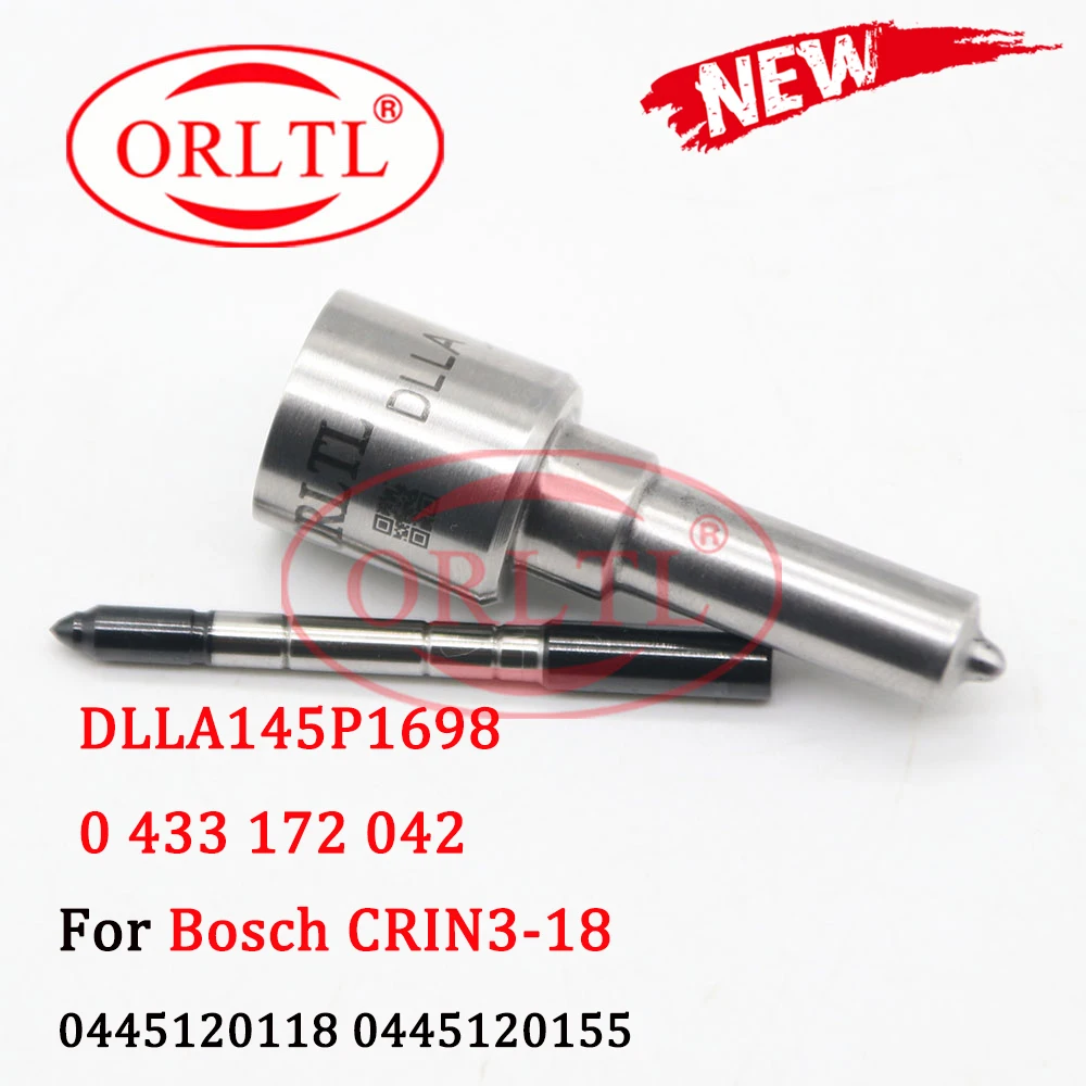 

0 433 172 042 injector nozzle DLLA145P1698 Common Rail Nozzle DLLA 145 P 1698 diesel injector nozzle for CRIN3-18 0445120118