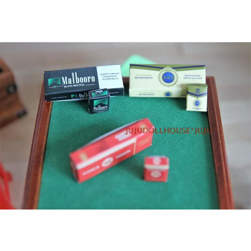 3 шт./компл. масштаб 1/6 миниатюрная сигаретная коробка для кукольного домика
