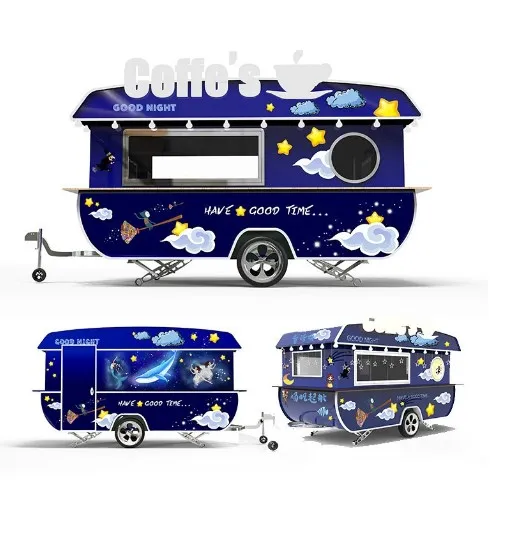 2019 новый дизайн грузовик для кофе еды мобильный киоск хот дог тележка трейлер
