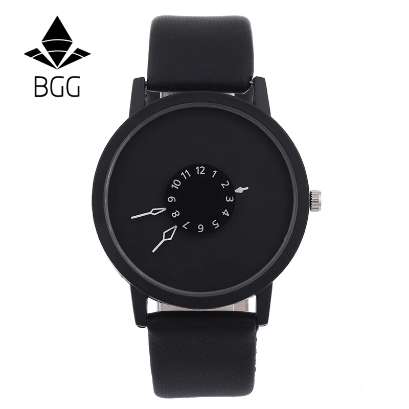 Часы наручные BGG кварцевые с уникальным циферблатом модные креативные брендовые