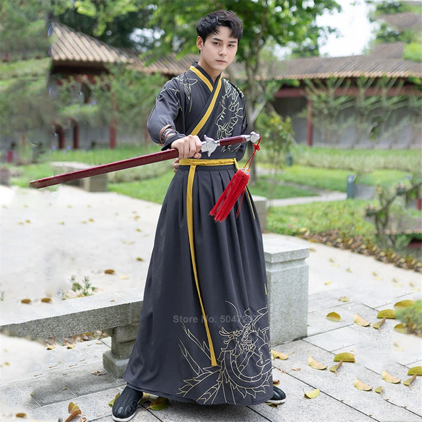 Кимоно мужской костюм самурая в японском стиле Yukata Haori женское платье