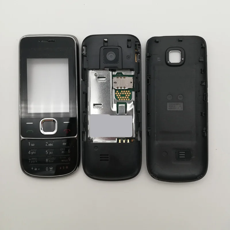 Чехол-накладка для Nokia 2700C 2700 передняя рамка + средняя задняя крышка клавиатура на