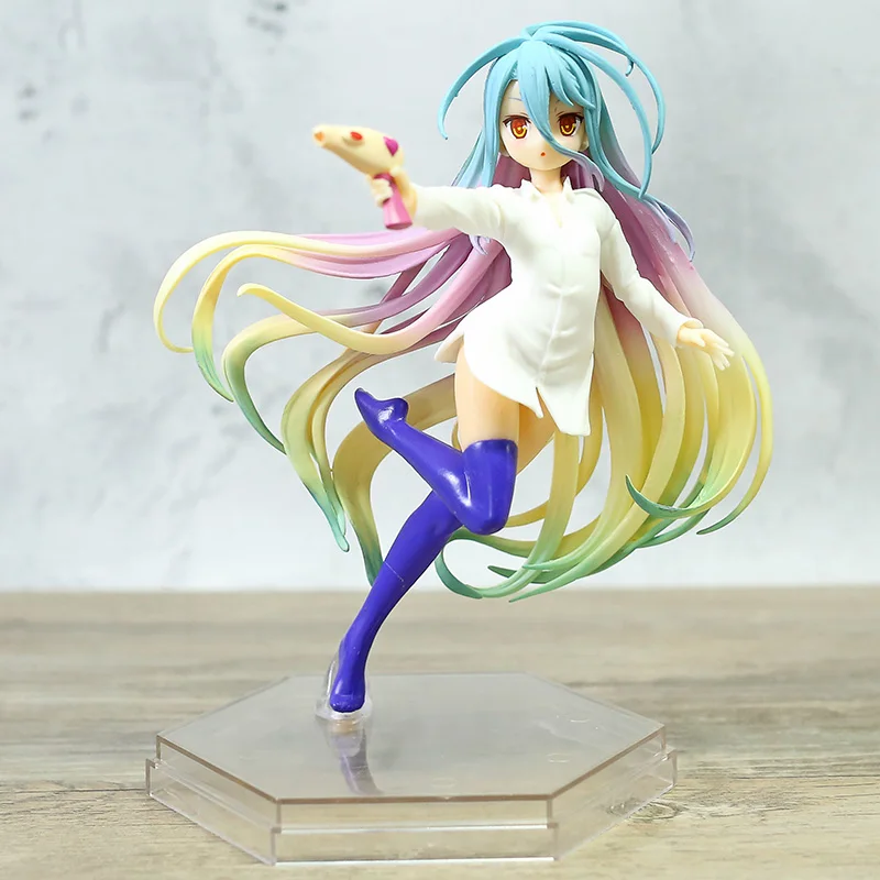 

Anime No Game No Life Shiro Sniper Sexy Girl PVC Figure Collection Shiro Figurine Toy Model Gifts Doll