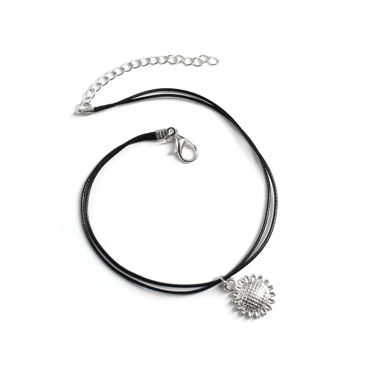 Модные браслеты на ногу в виде подсолнуха Женские Простые индивидуальные черные