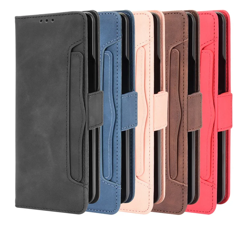 

Samsung Galaxy Z Fold3 5G Luxury Case Cover Vintage Leather Wallet Case Card Slot Shockproof Case for Galaxy Z Fold 3