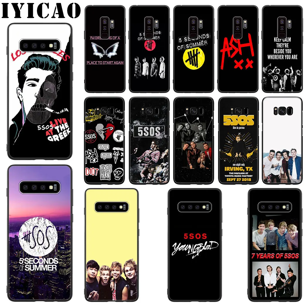 5 секунд лета 5SOS Мягкий силиконовый чехол для Samsung Galaxy S20 S10 S9 S8 Lite Plus Ultra S10E S6 S7 Edge
