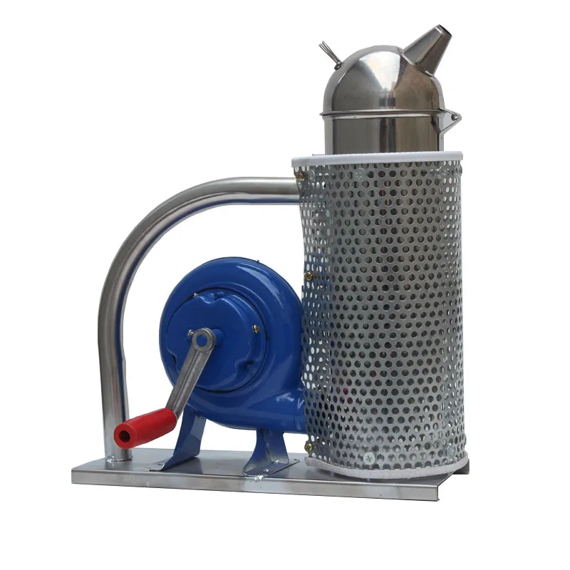 

Stainless Steel Large flow rate Manual Bee Smoke Transmitter Beekeeping Tool Apiculture Beekeeping Tool Bee Smoker Beekeeping