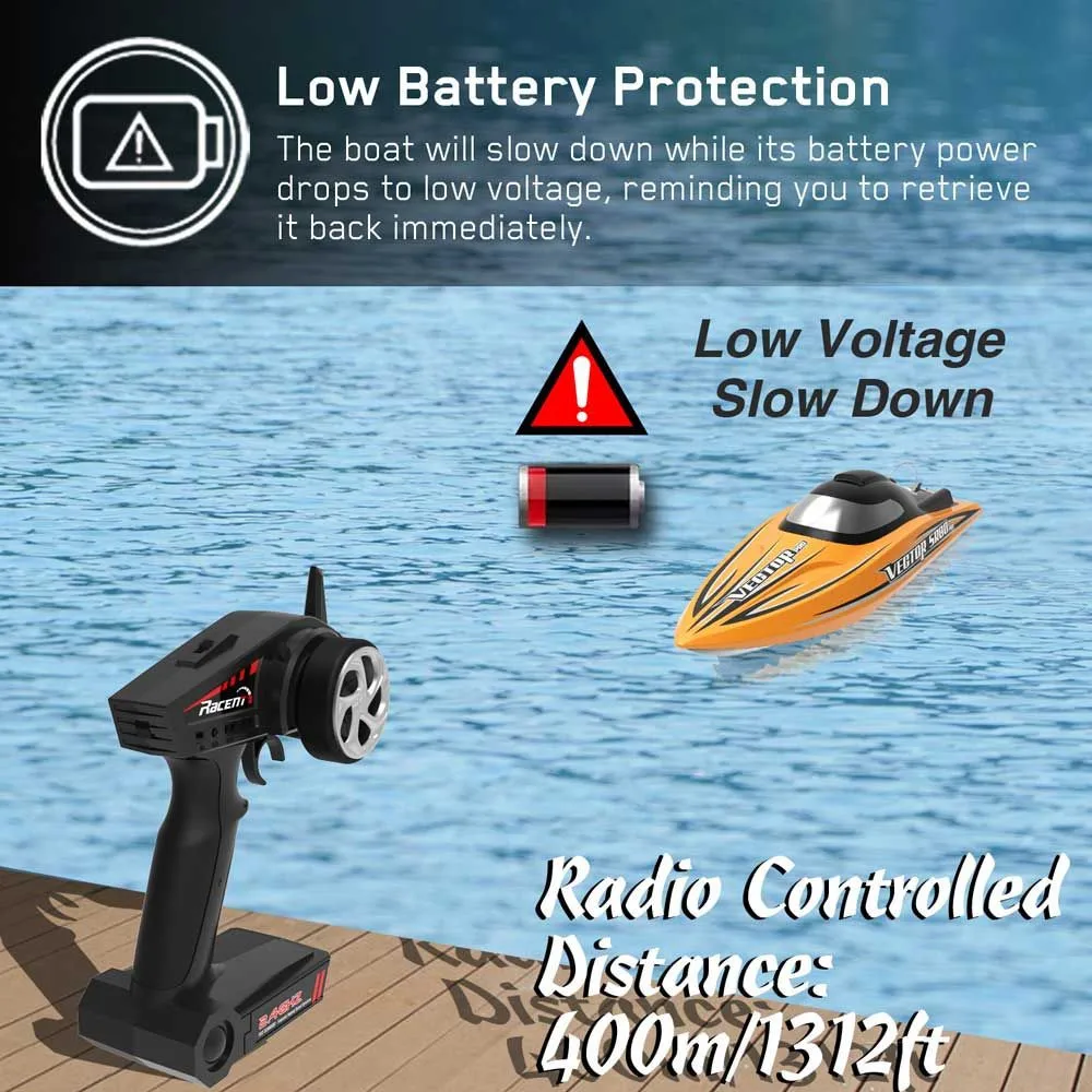 Радиоуправляемая лодка Volantexrc Vector SR80 Pro 70 км/ч 800 мм 798-4P | Игрушки и хобби