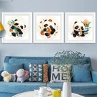 Набор для вышивки крестом в виде панды на удачу, благословение, василькопия, 11 карат, хлопковая нить, живопись, рукоделие, домашний декор