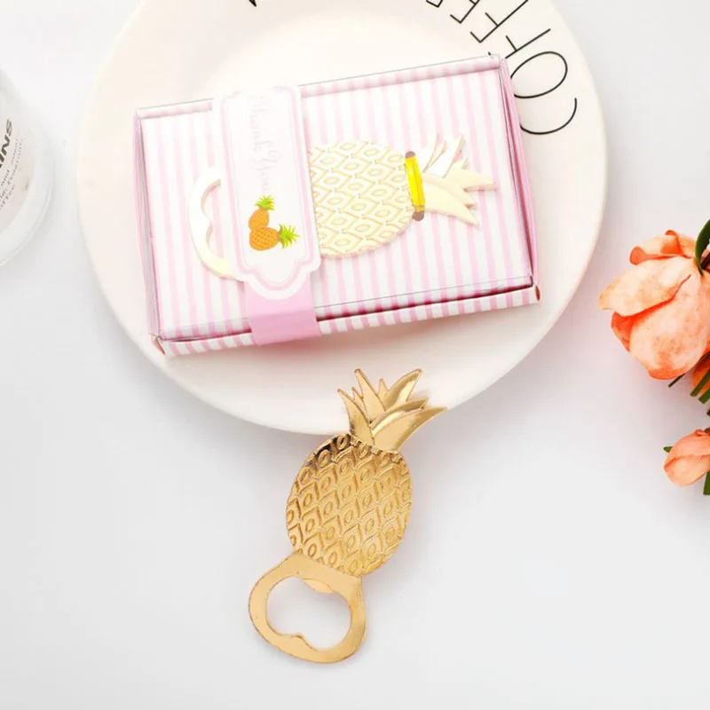 Дизайн в виде ананаса искусственная кожа нержавеющая сталь свадебные сувениры