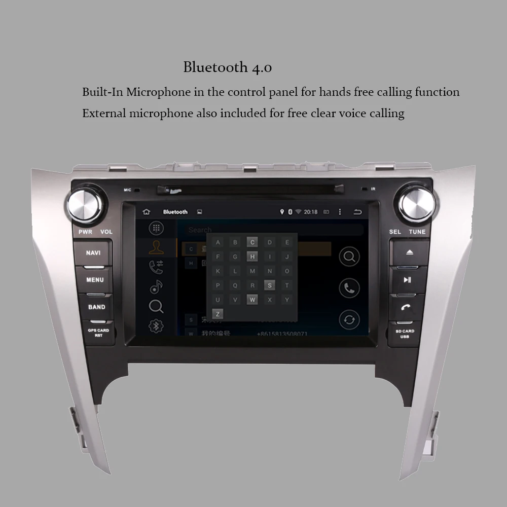 Android 9 0 Восьмиядерный автомобильный Радио Стерео GPS навигация для TOYOTA CAMRY/AURION 2012 2014