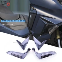 motorcycle new side deflector windscreen for honda forza750 for forza 750 2021 wind smoked color pc windshield