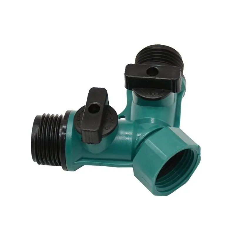 ANSI 3/4 2 способ садовый кран делитель воды Y conector капельный адаптер для орошения