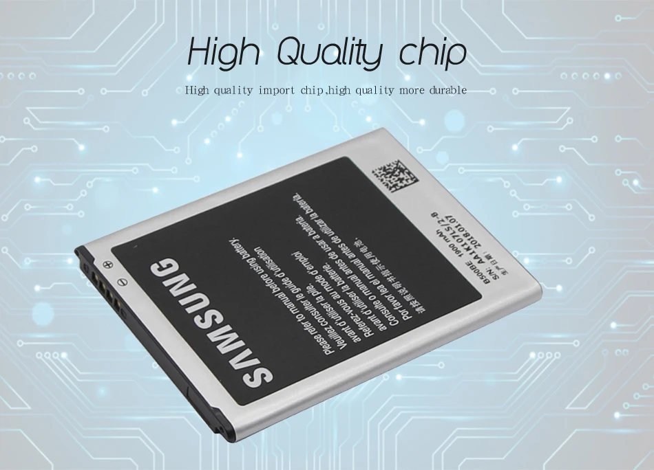 Оригинальная батарея samsung B500BE 1900 ма-ч для samsung S4 мини I9190 i9192 I9195 I9198 Замена батареи с NFC 4 контакта