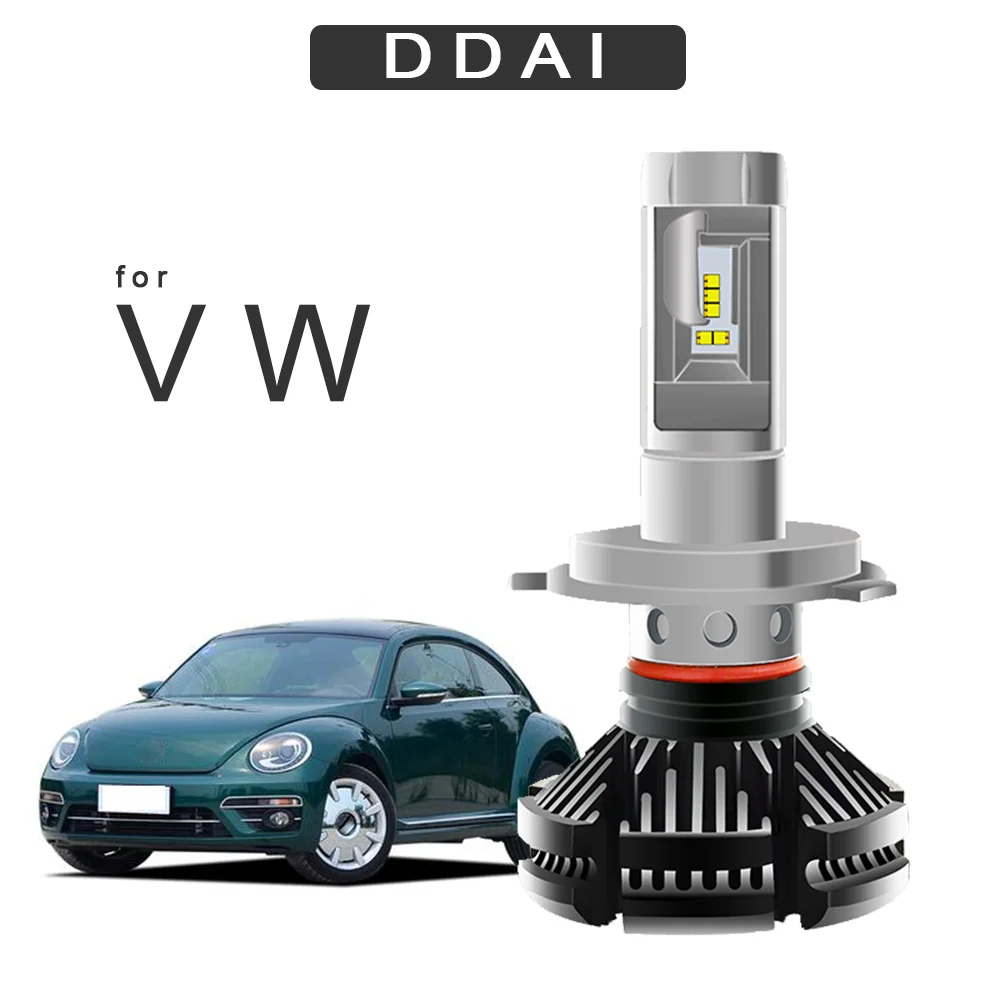 DDAI светодиодные фары h4 h7 для VW Beetle PASSAT SANTANA SKODA multivan Touareg подходят автомобильные