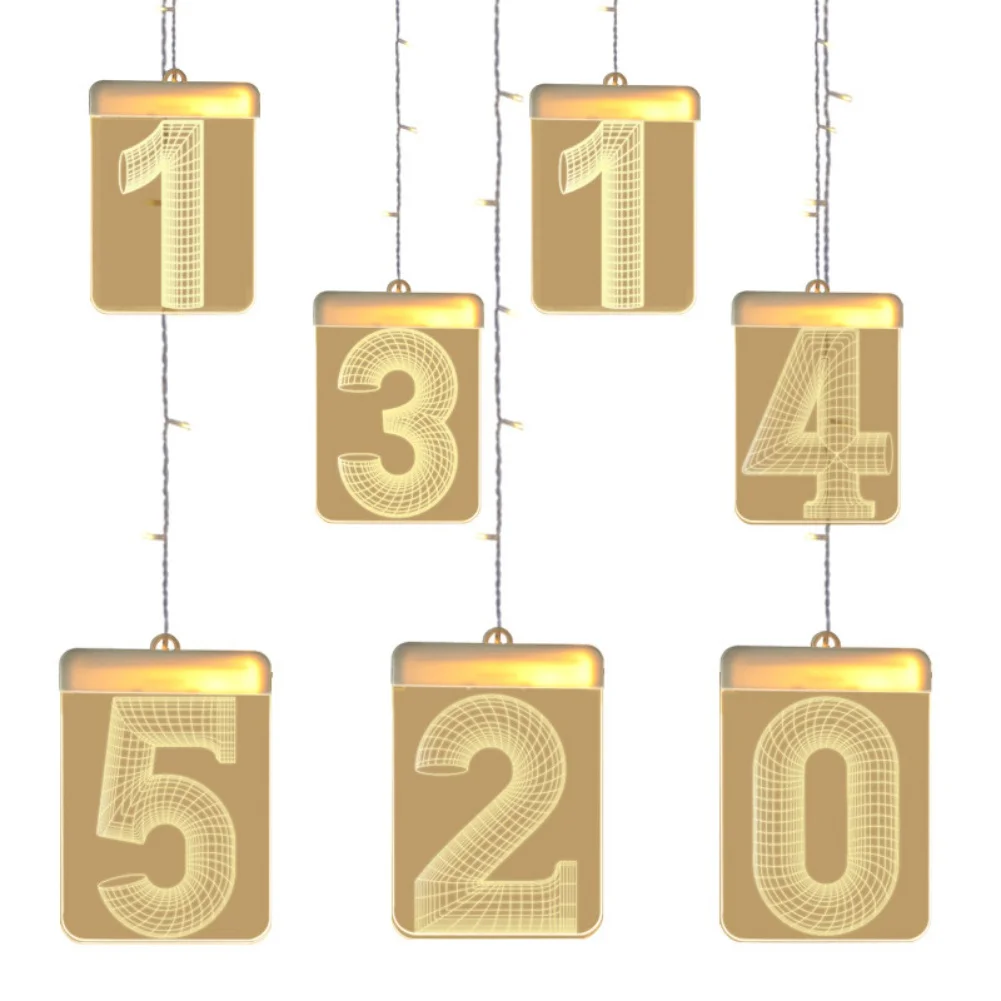 

LED Light Up Number Sign Sturdy Durable Valentine's Day Gift Birthday Anniversary Romantic Proposal Party Supplies