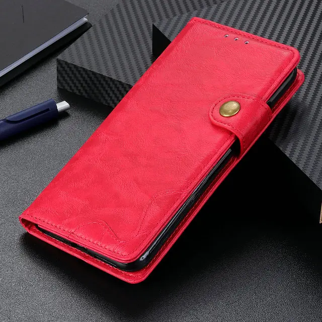 Red (FMW) Чехол для телефона OPPO Realme Q, Роскошный кошелек из искусственной кожи для Funda Realme Q, чехол с откидной крышкой, 360, защита RealmeQ - Цвет: Red (FMW)