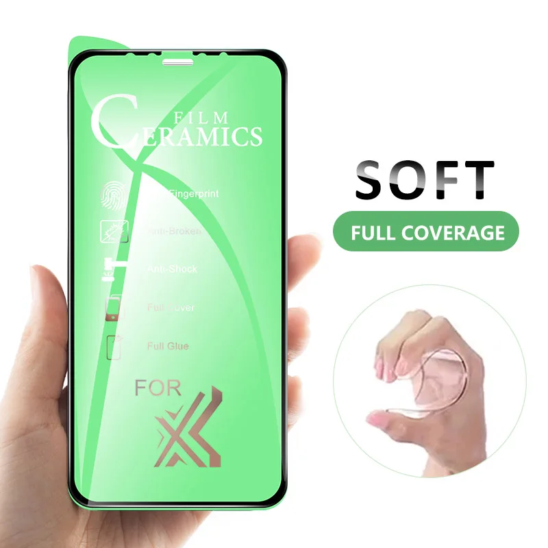 

Latest Ceramic Film Soft Full Cover Screen Protector Glass For OPPO Realme C11 C12 XT C21 7I C20 C17 C25 K5 2 3 5 6 7 8 pro A12