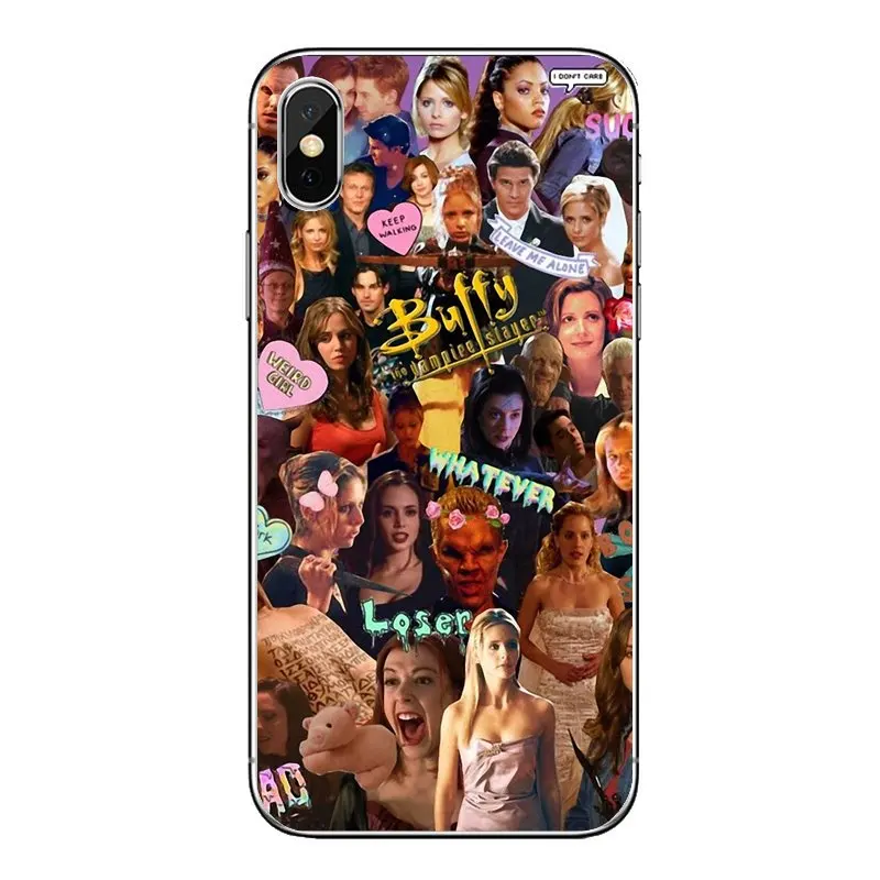 Transparent TPU Shell Covers Buffy The Vampire Slayer Collage For Samsung Galaxy A5 A6 A7 A8 A9 J4 J5 J7 J8 2017 2018 Plus Prime |