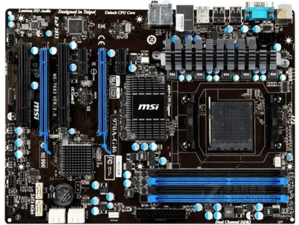 

MSI 970A-G46 original motherboard DDR3 Socket AM3/AM3+ USB3. 970 Desktop motherboard ON SALES