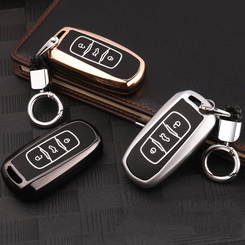 Чехол для ключей из цинкового сплава и кожи GEELY atlas Emgrand EC7 EC718 EC715 Global Hawk GX7 GC7 SC6
