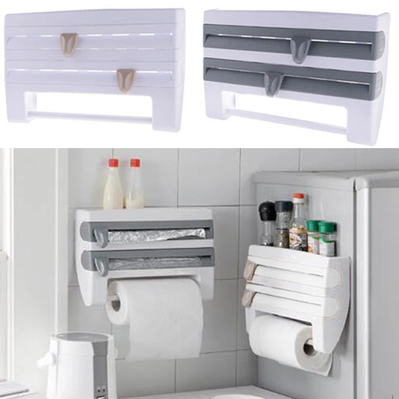

Aluminium Paper Towel Holder Holder Plastic Gray White Bathroom New style