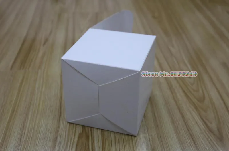 200 шт. белый Бумага складной Коробки маленький ручной работы DIY подарочная