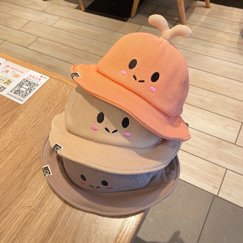 

Children's hat baby cute in spring and autumn super cute girl thin fisherman's hat Korean boy autumn winter big eaves autumn