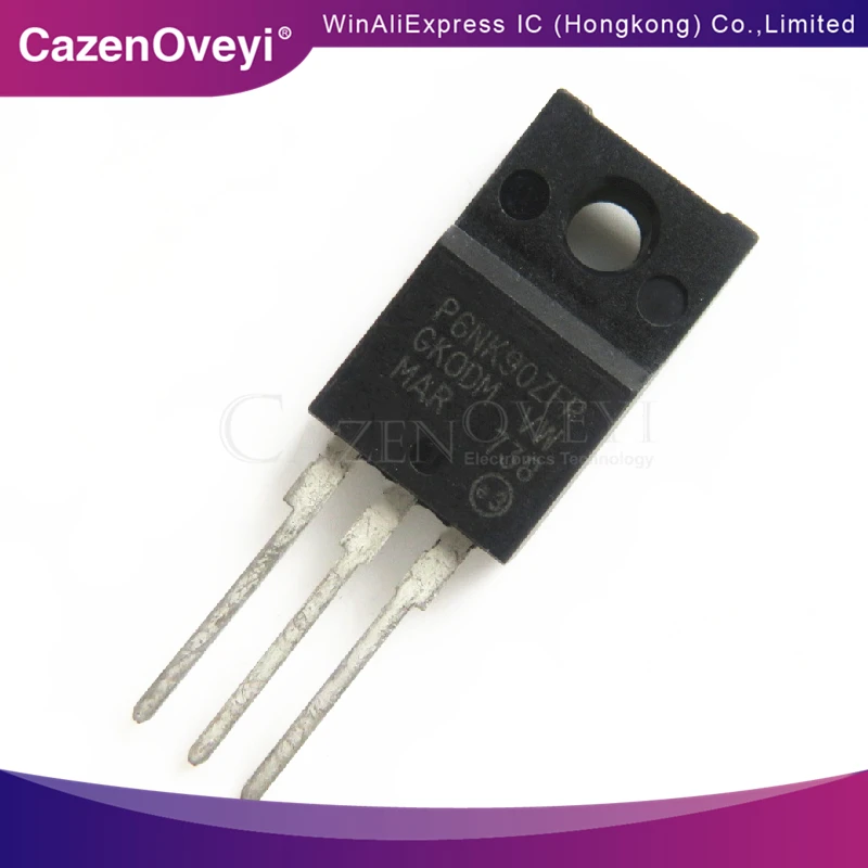 10 шт./лот STP6NK90ZFP STP6NK90ZF STP6NK90Z STP6NK90 P6NK90ZFP P6NK90 6N90 TO 220F новый оригинальный в
