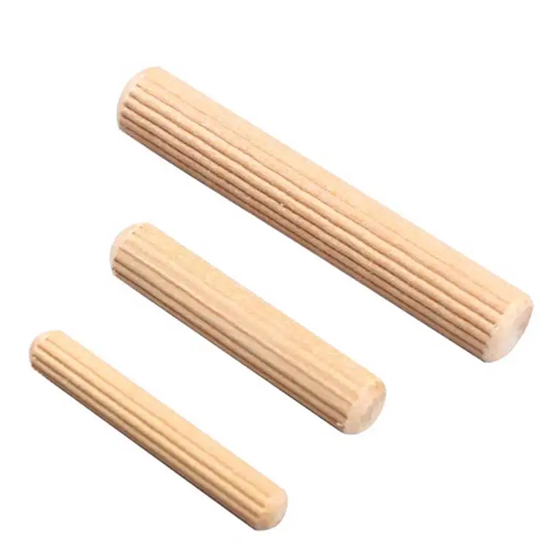 100 шт. деревообрабатывающий набор швабры круглый рифленый деревянный корпус