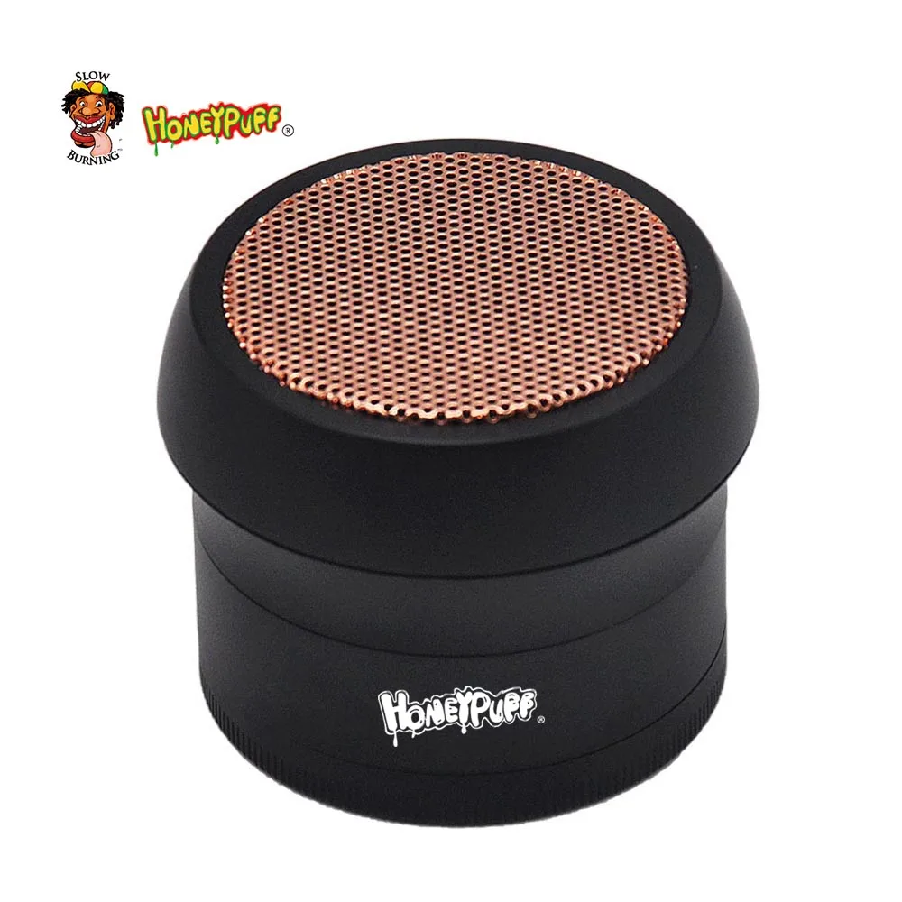 

HONEYPUFF Large 63MM Metal Grinder Herb Mushroom Style Aircraft Aluminum Tobacco Grinder Smoking Accessories
