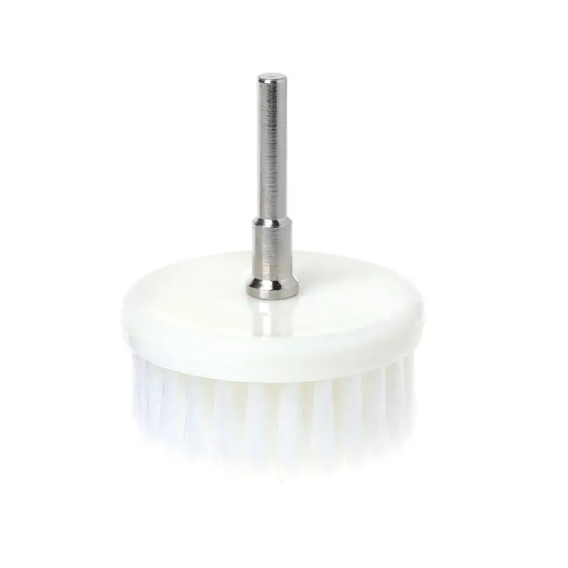 60mm White Soft Drill Powered Brush Head For Cleaning Car Carpet Bath Fabric New | Инструменты