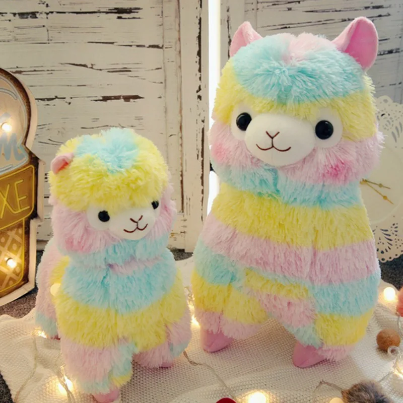 35 см/50 см Радуга Альпака плюшевые игрушки Kawaii Мягкие Игрушки японские куклы для
