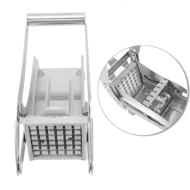 

Stainless Steel Home French Fries Potato Chips Strip Slicer Cutter Chopper Chips Machine Making Tool Potato Cut Fries
