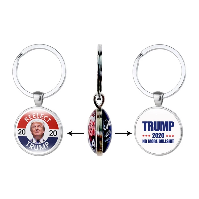 10 Styles Donald Trumps 2020 Keychain President Double Photo Key Rings | Украшения и аксессуары
