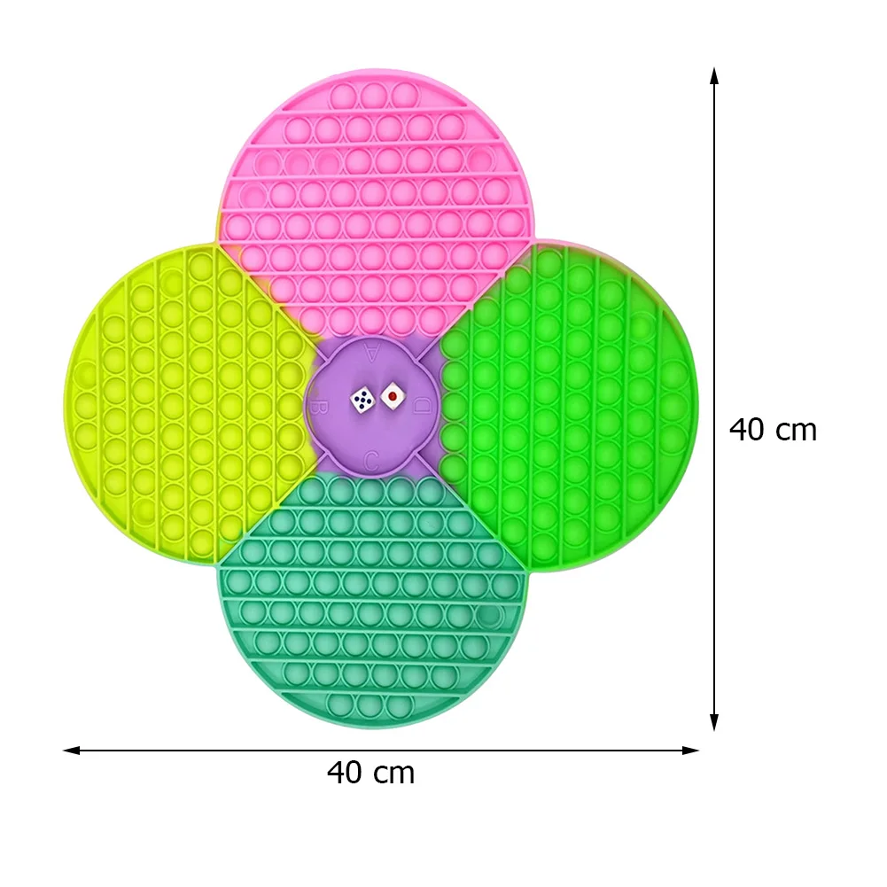 

40cm Silicone Flower Shape Big Size Push Bubble Sensory Toy Anti-stress Sensory Toy Fidget Stress Reliever Toys for Adults Kids