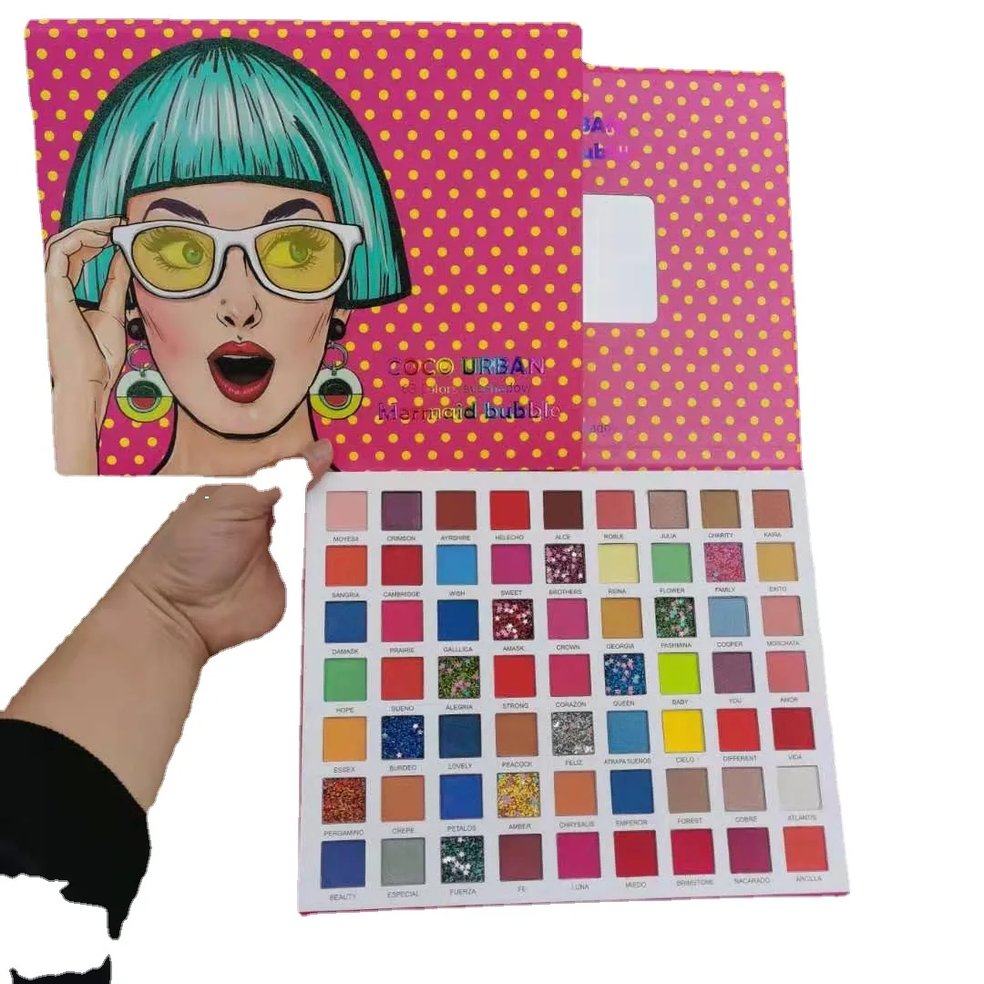 

63 Colors Eyeshadow Palette Matte Shimmer Glitter Long Lasting Eye Makeup Palette Comestics Highlight Matte Pearlescent Cool