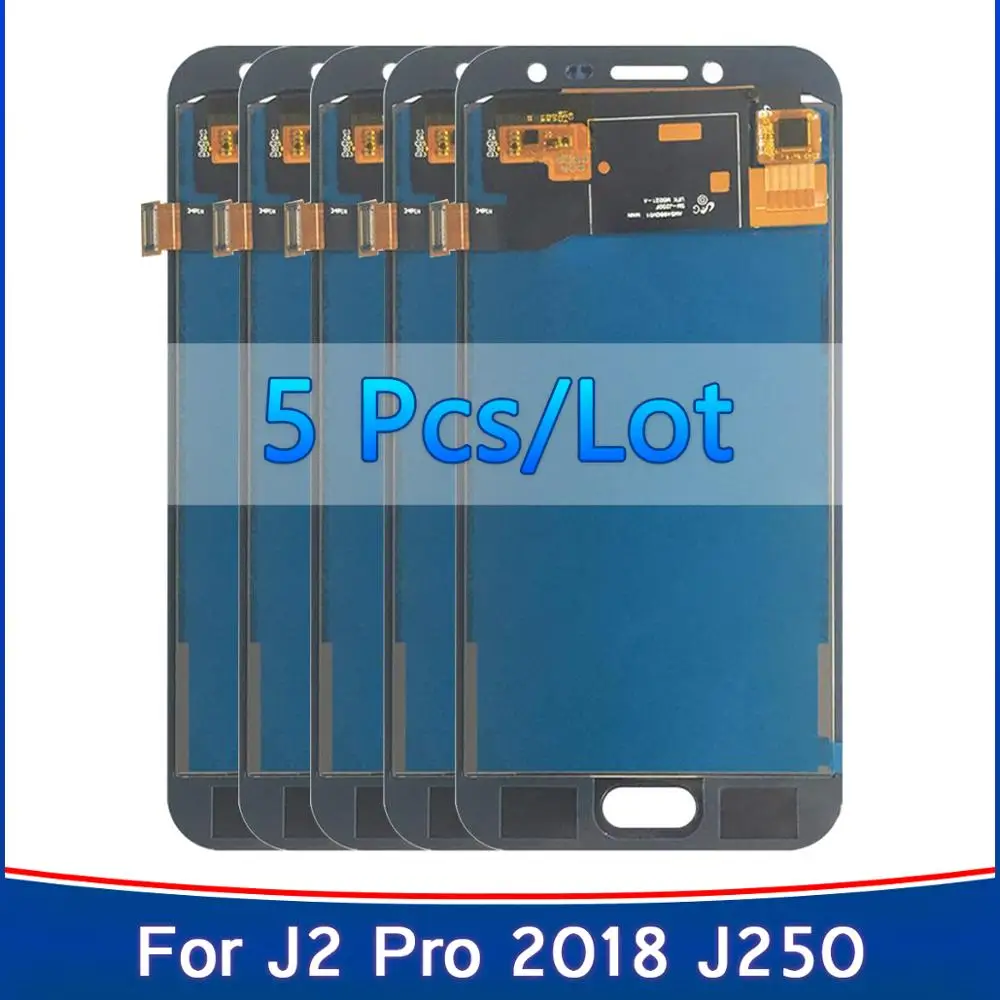 5 шт./лот для Samsung Galaxy J250 LCD j2 pro 2018 J250f j250m SM сенсорный экран дигитайзер в сборе j250