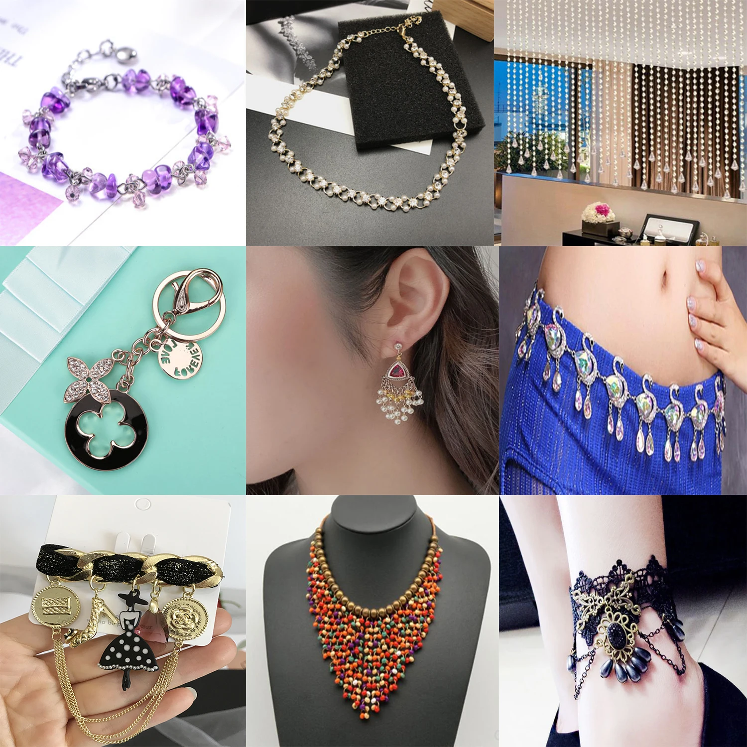 

200pcs/lot Open Metal Jump Rings Silver Gold Bronze Color Split Rings Connectors Metal Loop For Diy Jewelry Finding Making