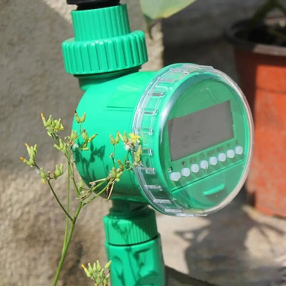 

Lawn Sprinkler Electronic Drip Irrigation LCD Display Tools Solenoid With Nozzle Multifunctional Water Timer Digital Automatic