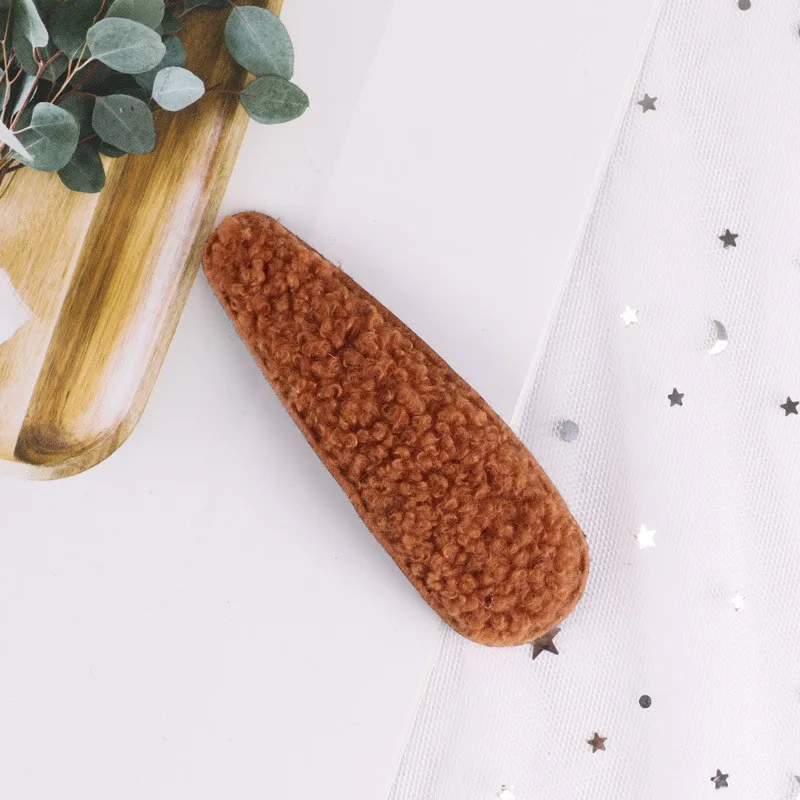 Новинка, яркие цвета, шерсть, полый, квадратный, капля, шпильки для волос, заколки для волос, BB шпильки для женщин и девушек, милые геометрические аксессуары для волос - Цвет: B
