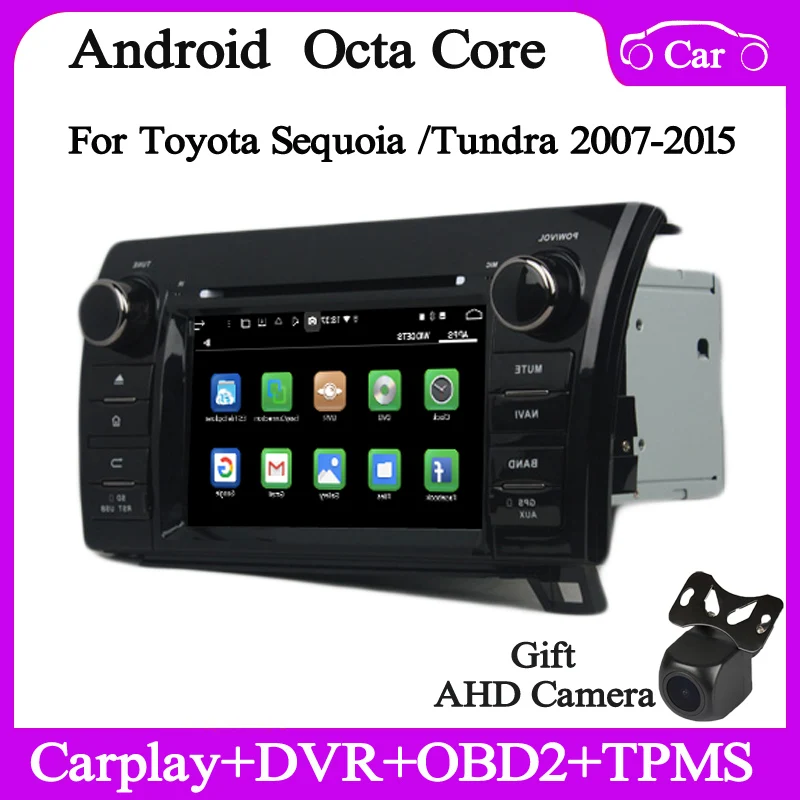 

7" Android12 Car multimedia player for toyota Sequoia Tundra 2007-2013 gps navi car radio audio wifi DSP carplay 4+128G