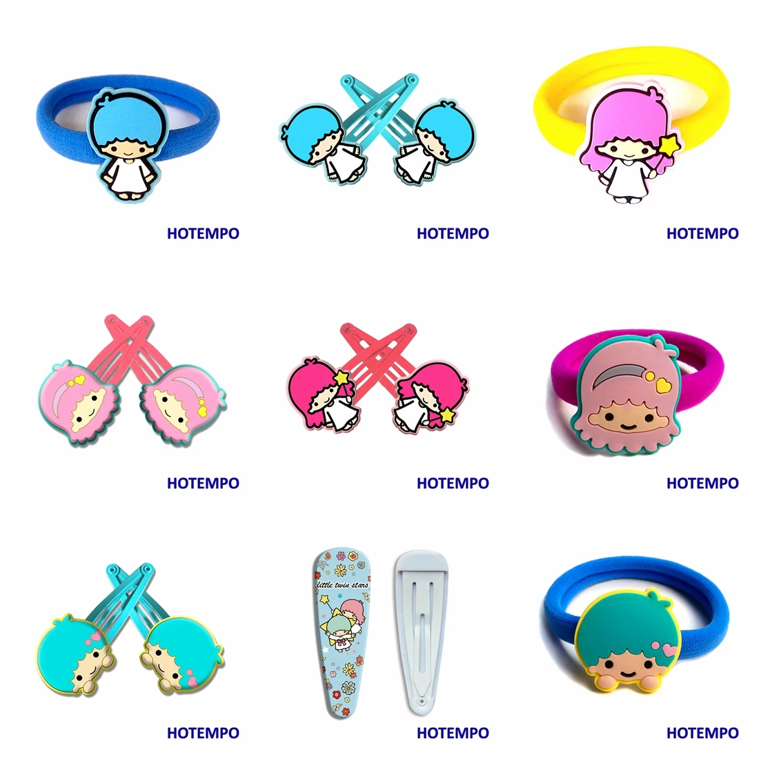 Япония милый мультфильм маленькие Две звезды Lala волосы для куклы аксессуары Kawaii