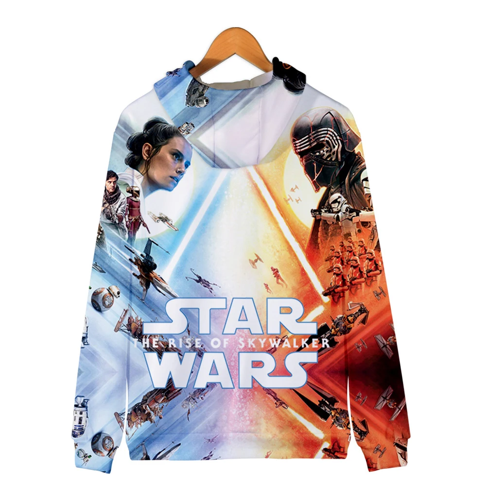 Star war the rise of skywalker, одежда с 3D принтом, толстовки на молнии, повседневная женская/мужская одежда, горячая распродажа, толстовки на молнии