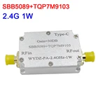 SBB5089 + TQP7M9103 2,4 ГГц 1 Вт 30dBm микроволновая печь высокой линейный усилитель мощности для 2,4G глушитель Вай-Фай Ham Радио AMP TYPE-C