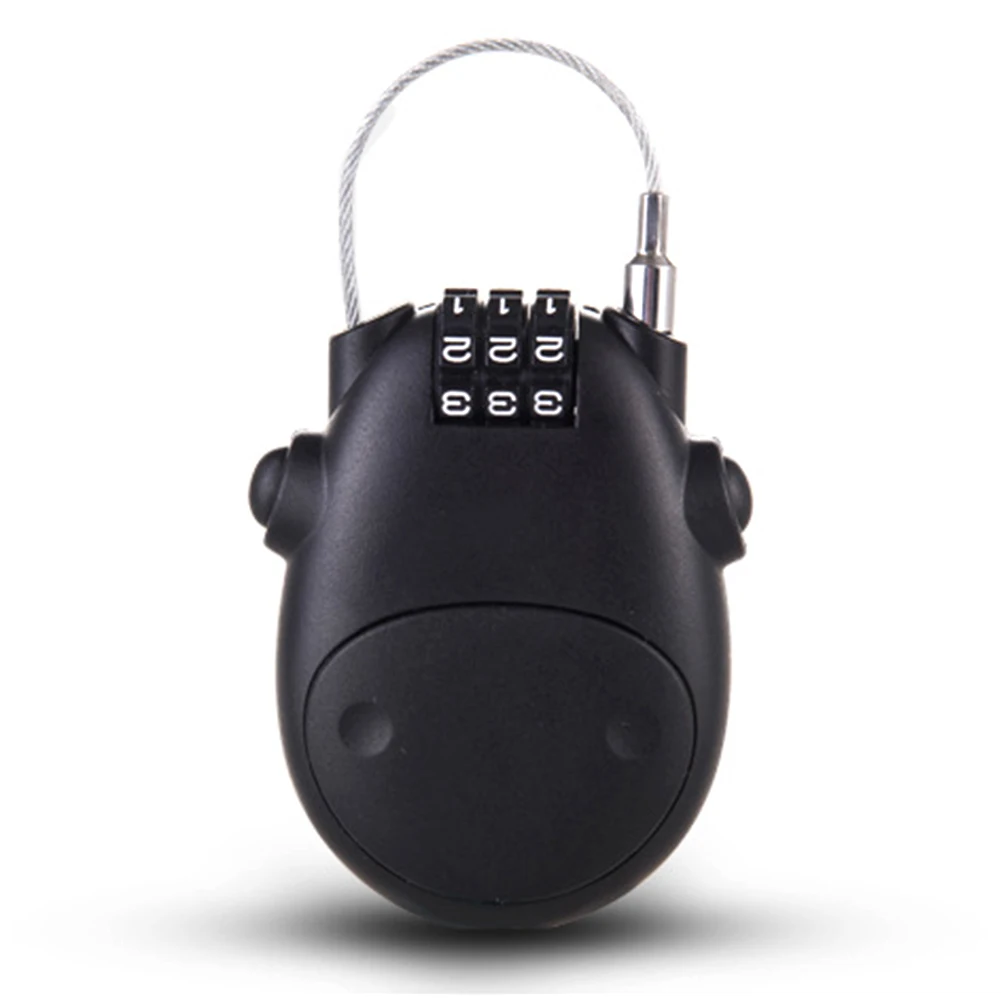 

Hardness Flexible Steel Wire Rope Code Motorcycle Helmet Lock Camping Travel Box Lock with Password Lock